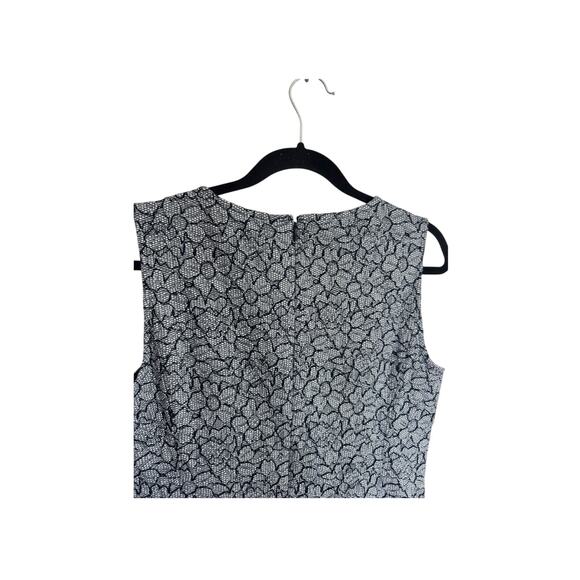 Lands' End Blue Floral Pockets Sheath Dress Cotton Blend Womens 12 Chic Office - Picture 11 of 11